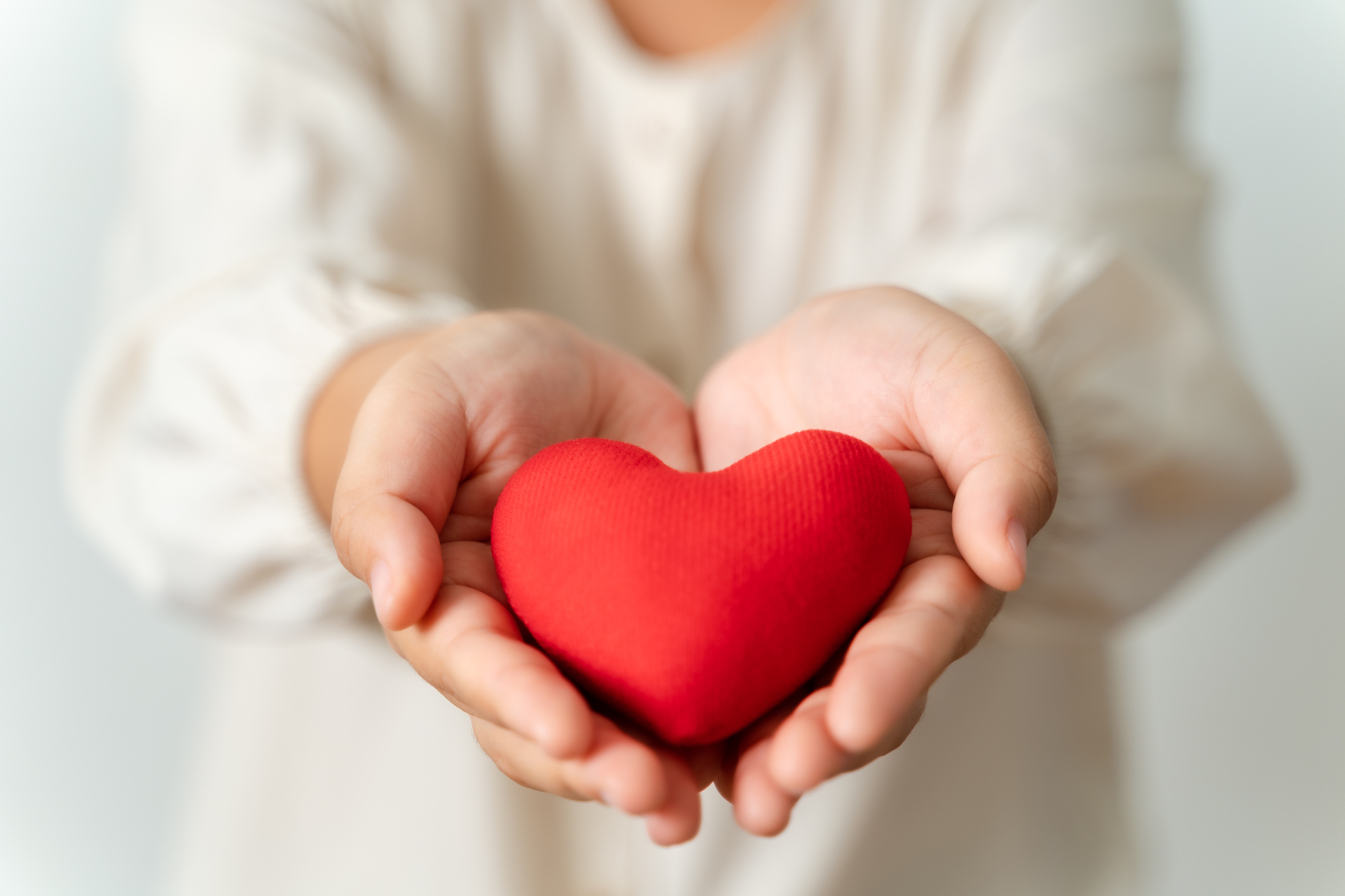 Care - hands holding heart